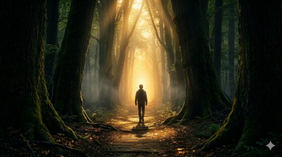 A narrow path or light-filled walkway (symbolizing Kingdom direction and influence)