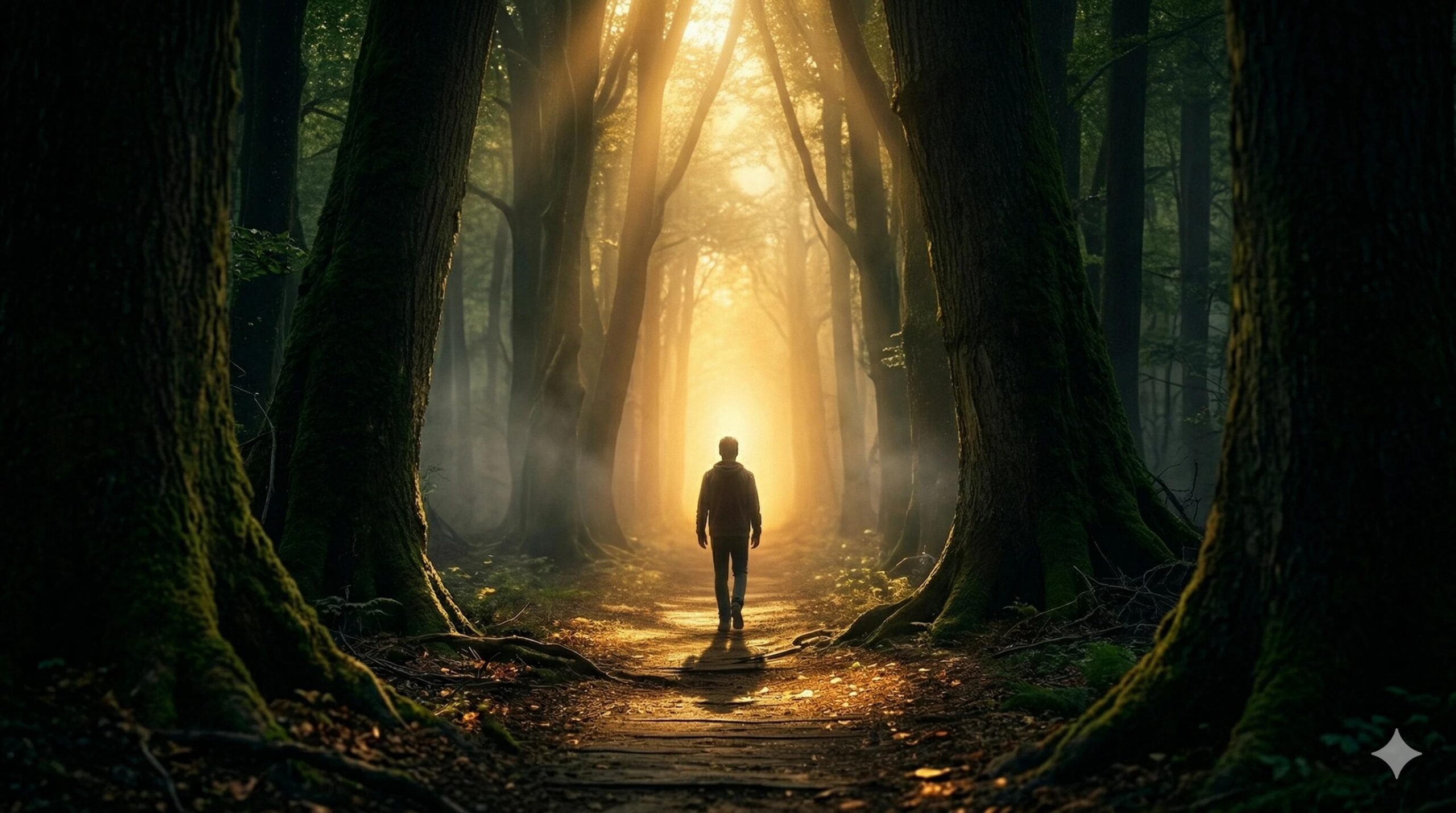 A narrow path or light-filled walkway (symbolizing Kingdom direction and influence)